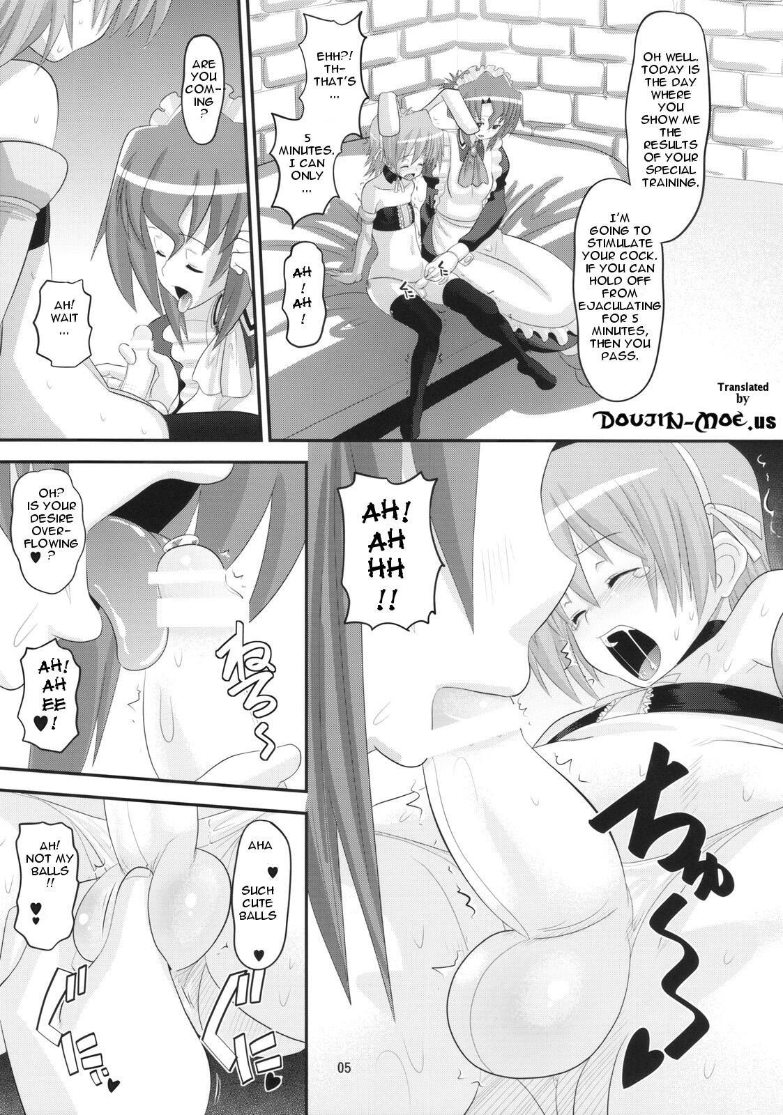 Rubbing Hayate Kyun vs do S Maid | Hayate Kyun VS Sadist-Maid - Hayate no gotoku Gordita - Page 4