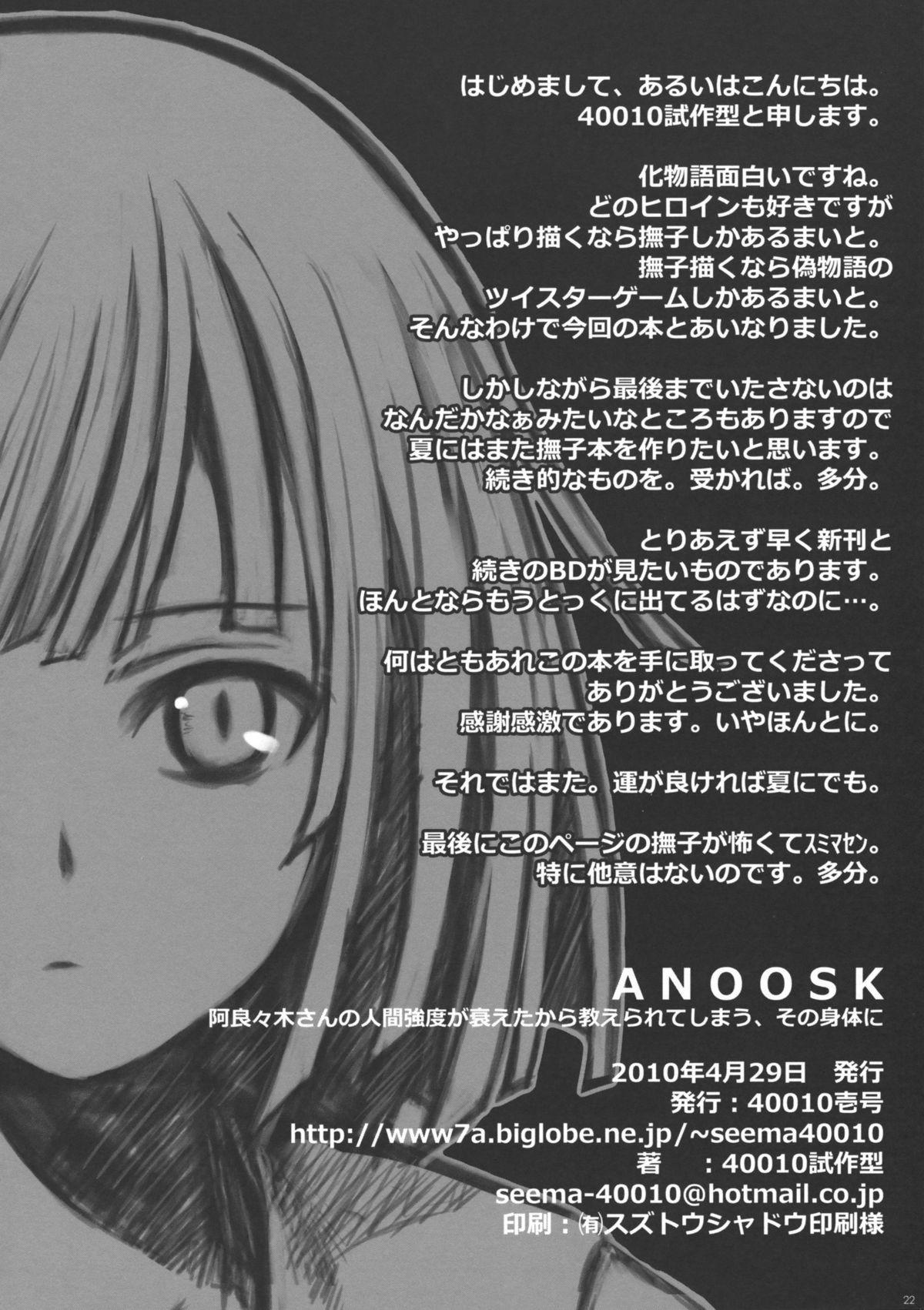 Asiansex ANOOSK - Bakemonogatari Indoor - Page 21