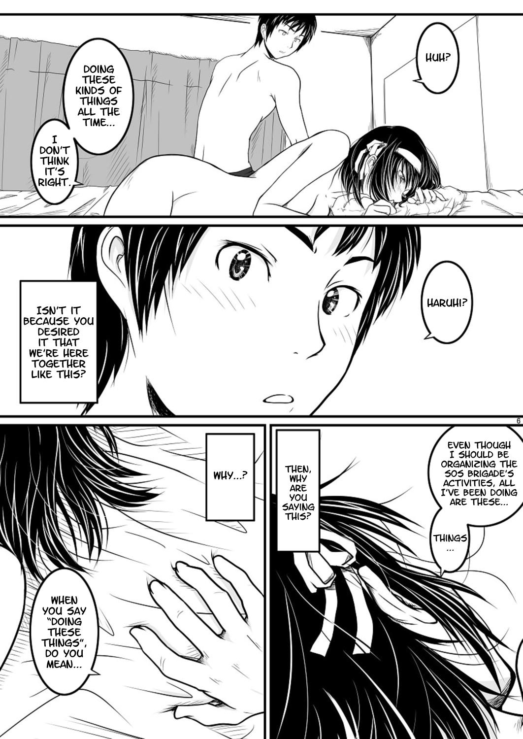 Ballbusting Fureai | Contact - The melancholy of haruhi suzumiya Bondagesex - Page 5