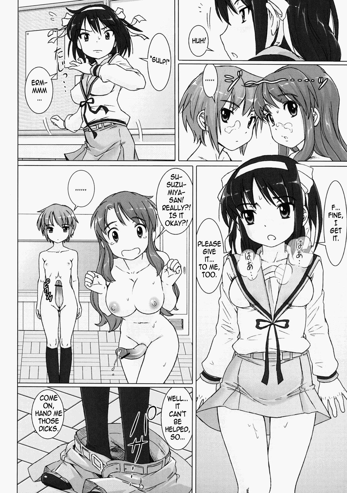 Gay Pawn Cosmic Trance - The melancholy of haruhi suzumiya Young Petite Porn - Page 11