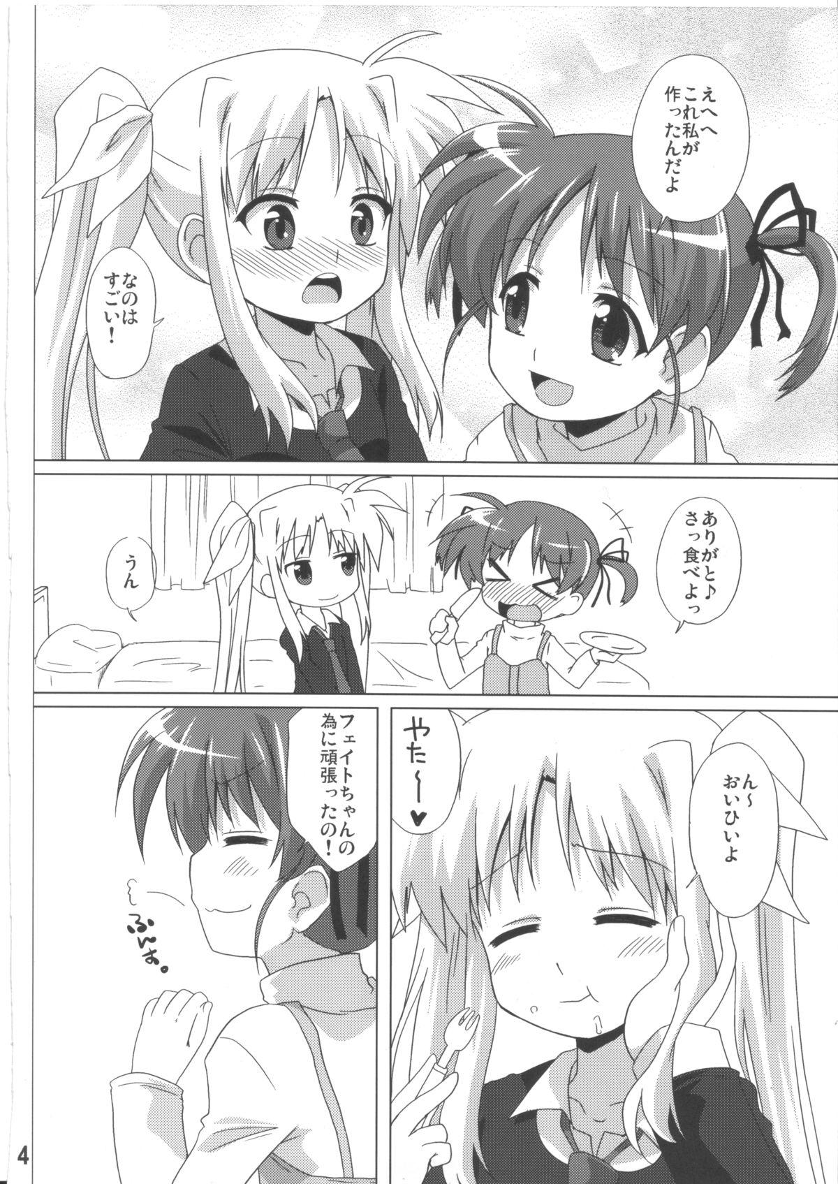 Boy Girl bliss of life - Mahou shoujo lyrical nanoha Gay Shorthair - Page 3