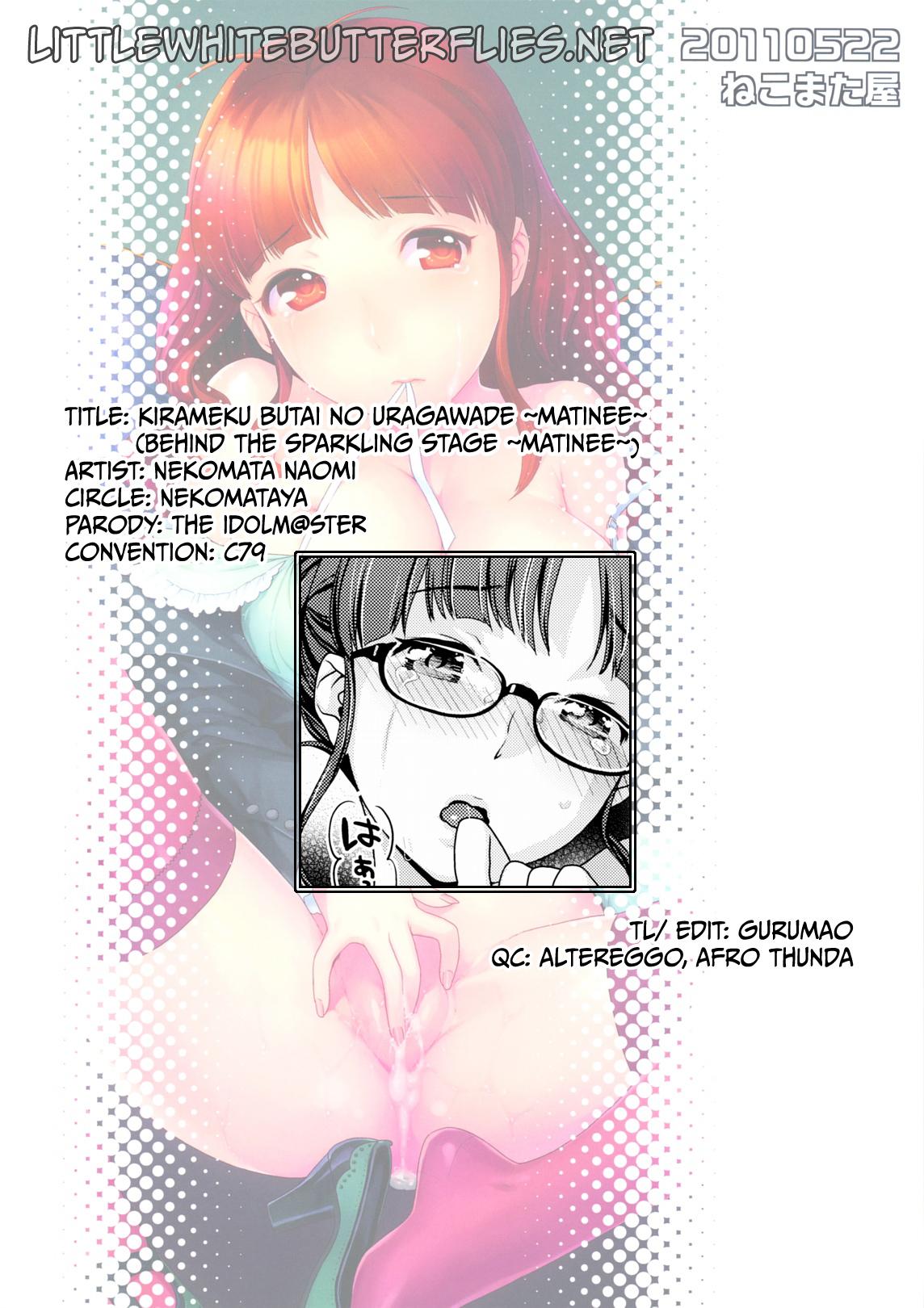 Hot Wife Kirameku Butai no Uragawade ～matinee～ | Behind the Sparkling Stage - The idolmaster Belly - Page 27