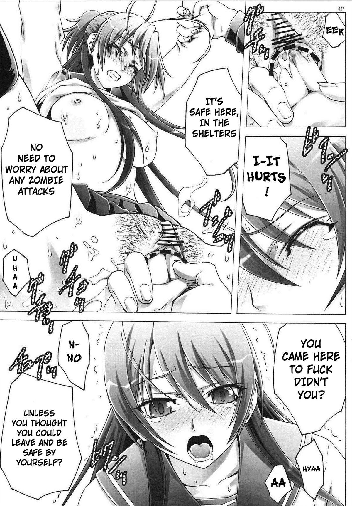 Ametuer Porn HIGHRISK OF THE DEAD - Highschool of the dead Double Penetration - Page 7