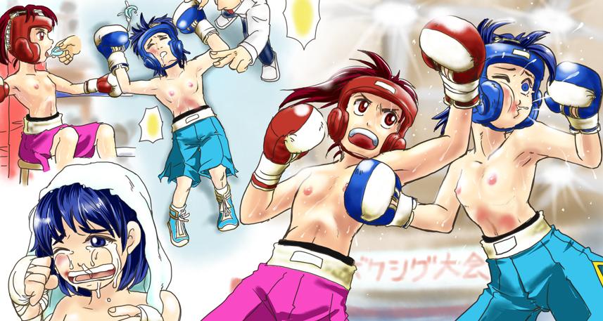 Girl vs Girl Boxing Match 4 by Taiji 0