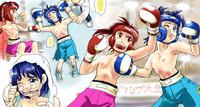 Girl vs Girl Boxing Match 4 by Taiji 1