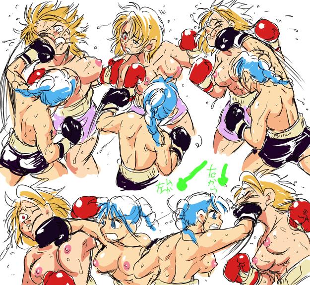 Girl vs Girl Boxing Match 4 by Taiji 3