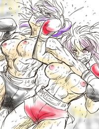 Girl vs Girl Boxing Match 4 by Taiji 6