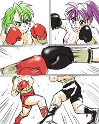 Girl vs Girl Boxing Match 4 by Taiji 7