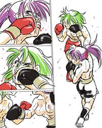 Girl vs Girl Boxing Match 4 by Taiji 8