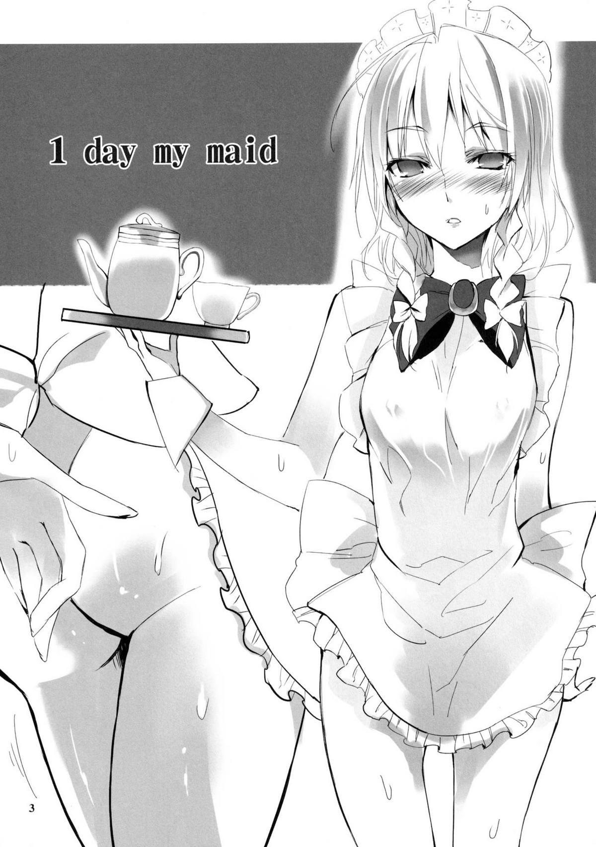 Chupa 1 day my maid - Touhou project Perfect Teen - Page 3