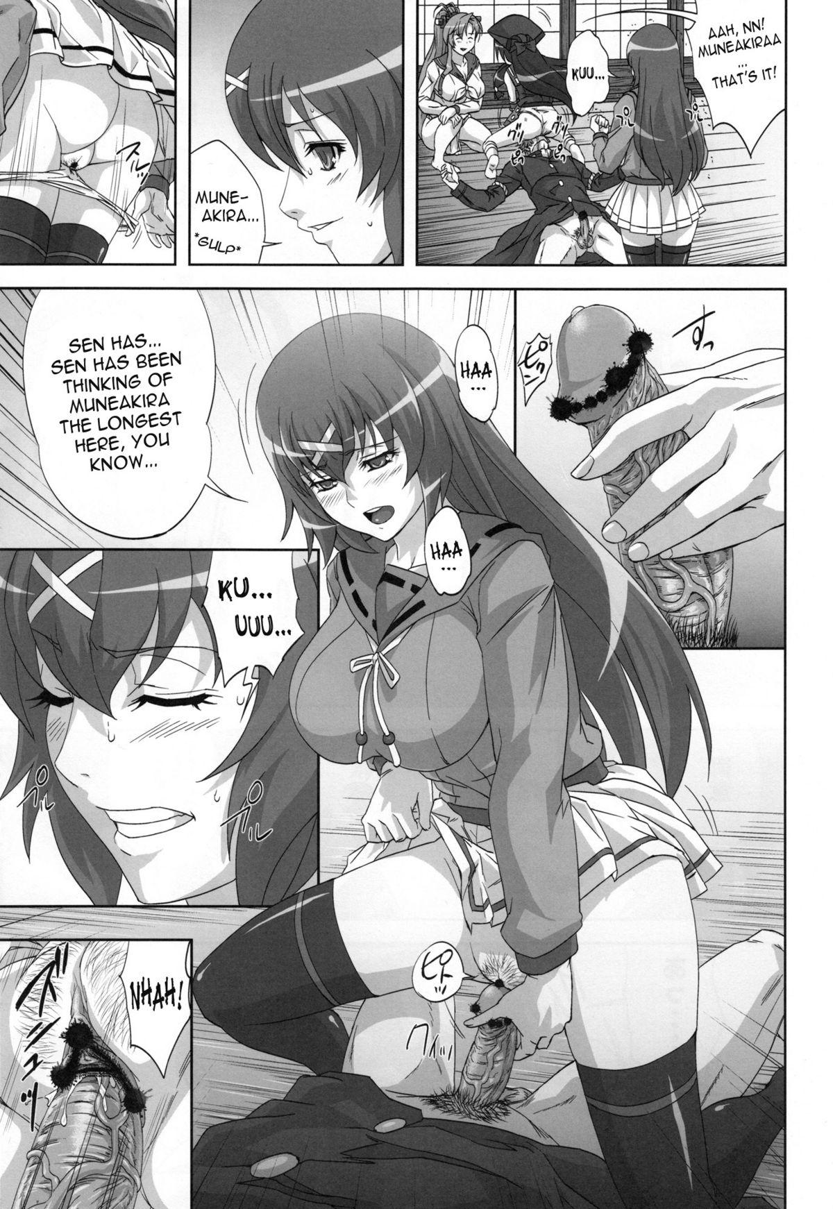 Petite Girl Porn Hyakka Ryou Rankou - Hyakka ryouran samurai girls Spooning - Page 10