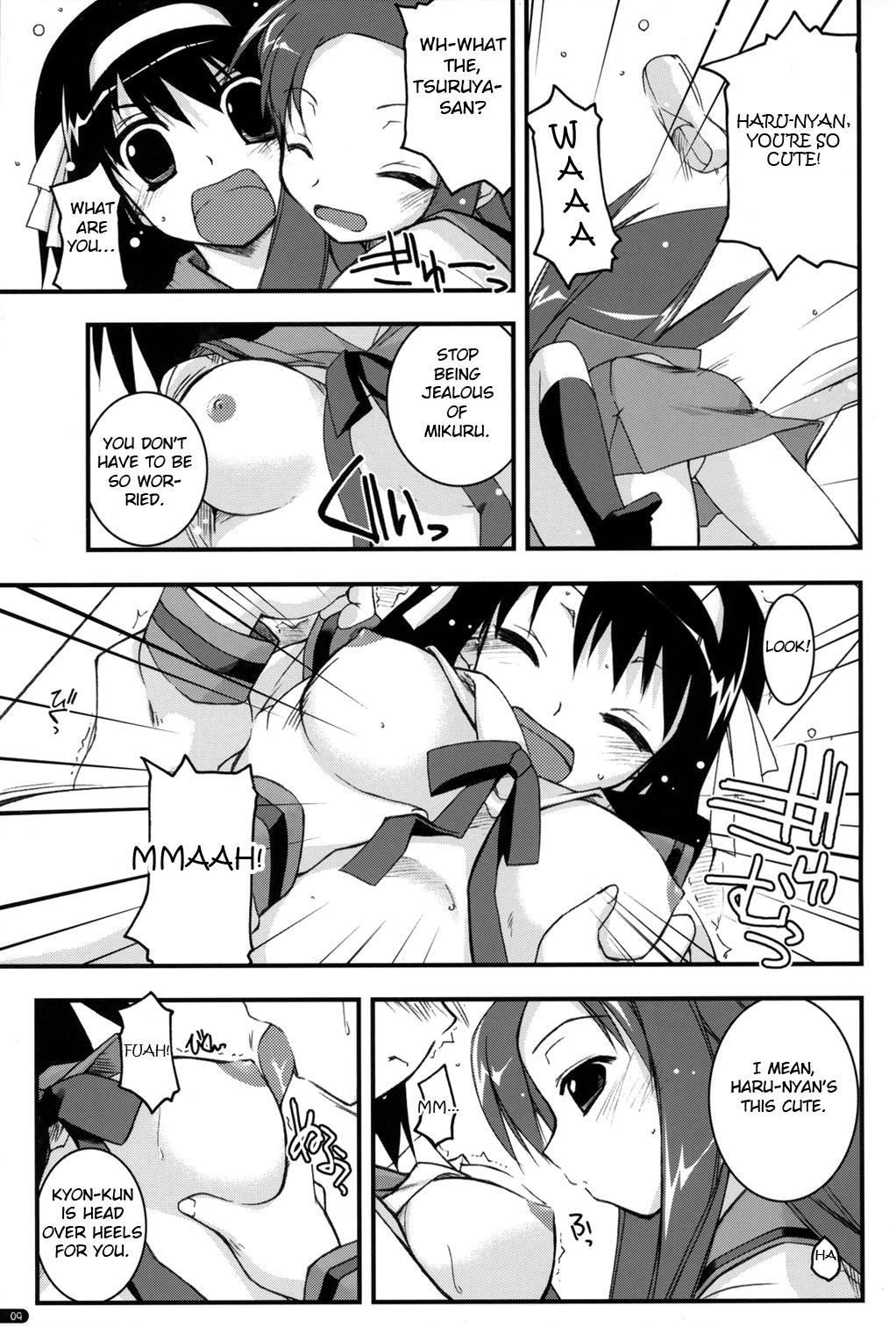 Porn Blow Jobs feeling happy - The melancholy of haruhi suzumiya Publico - Page 8