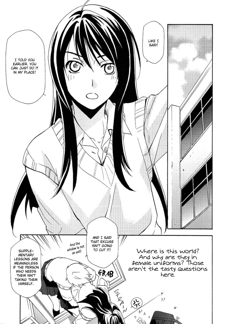 Long Hair Yuri ga joshi no seifuku de gakuen monona hon. | A yuri at an academy in female uniform book - Tales of vesperia Farting - Page 3