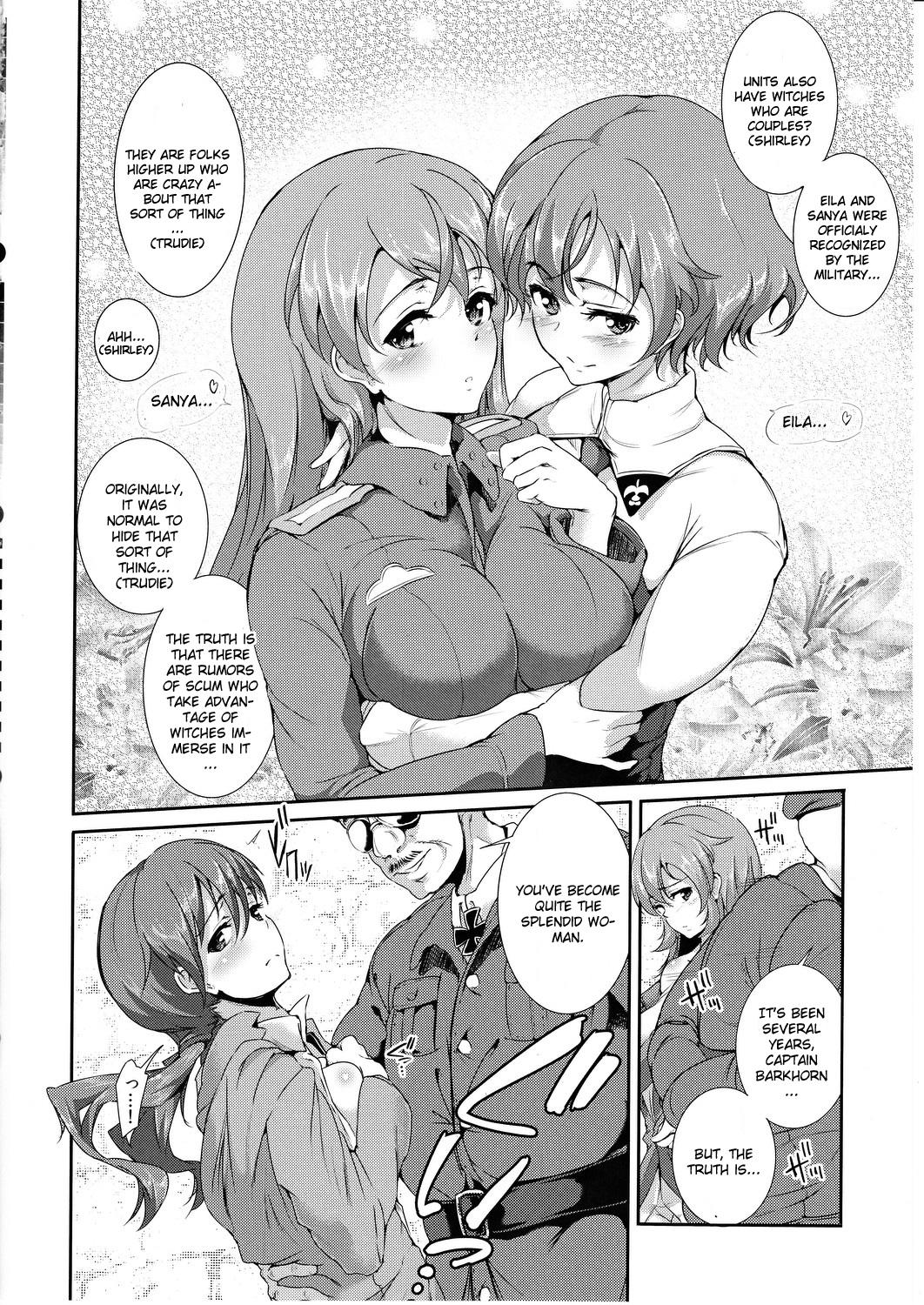 Clothed Sex tabu Perrine no Mousou Katsugeki - Strike witches Teenporno - Page 9