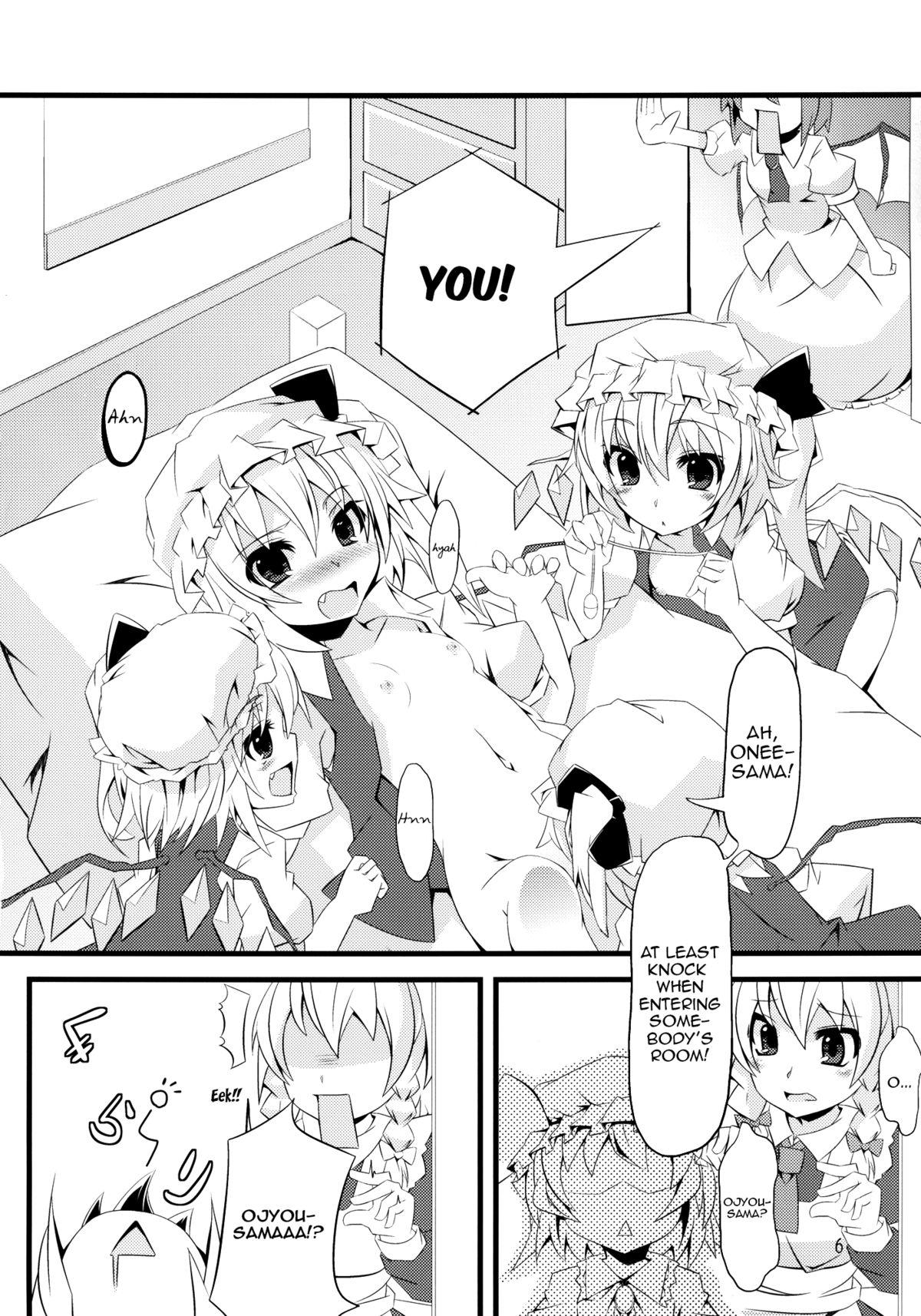 Reversecowgirl Flan Shitai! - Touhou project Gay Kissing - Page 5