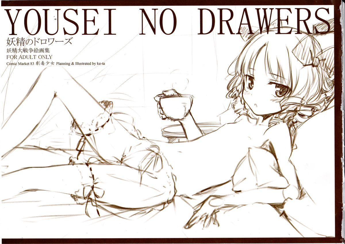 Hispanic Yousei no Drawers - Touhou project Adorable - Page 2