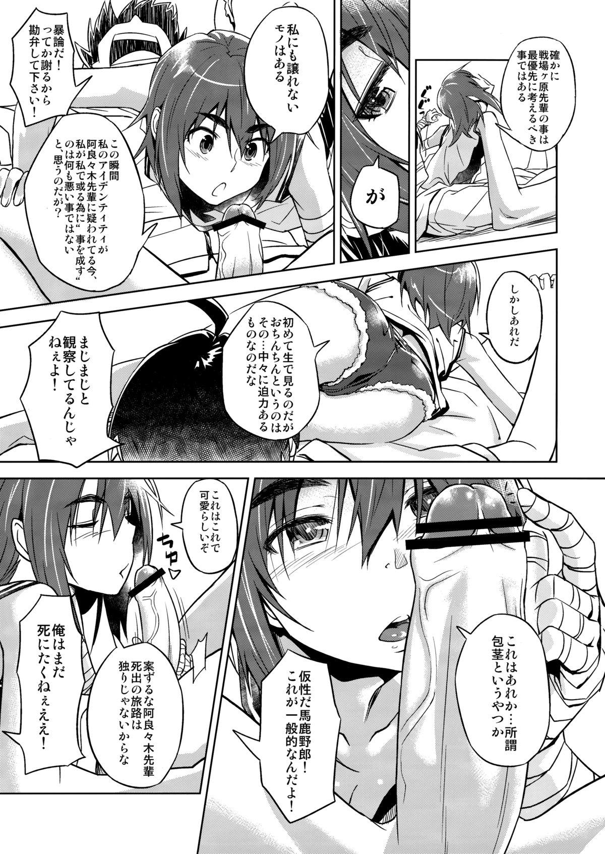 19yo Suruga Play - Bakemonogatari Ball Licking - Page 4